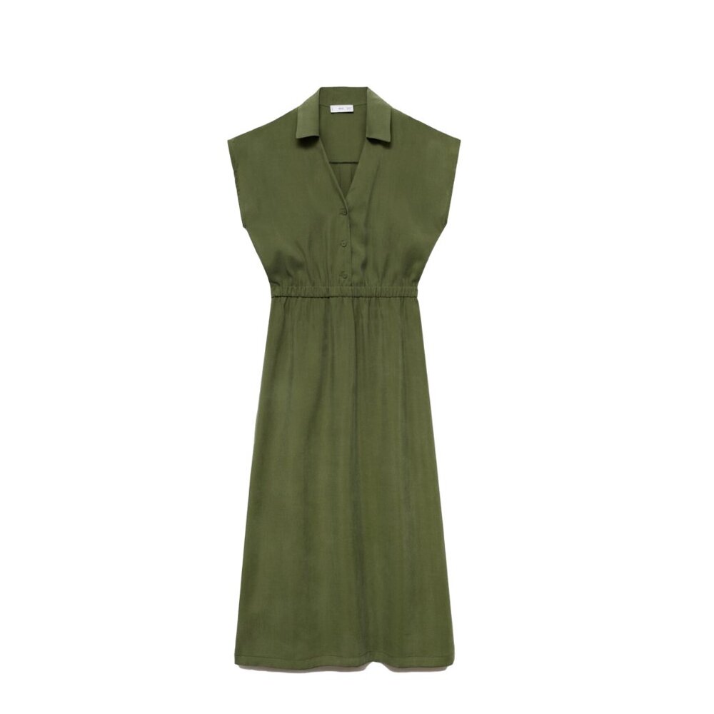 Mango Modal Dress with Buttons
